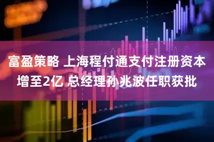 富盈策略 上海程付通支付注册资本增至2亿 总经理孙兆波任职获批